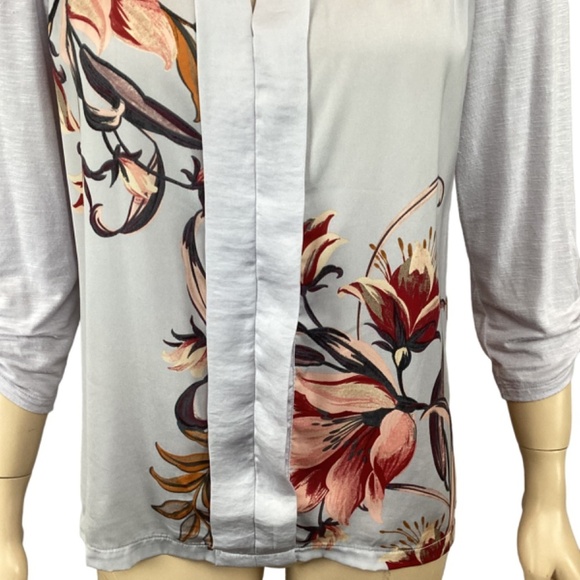 Anthropologie Meadow Rue Evella‎ Lavender Tie Neck Blouse Size XS Xsmall - Picture 6 of 9